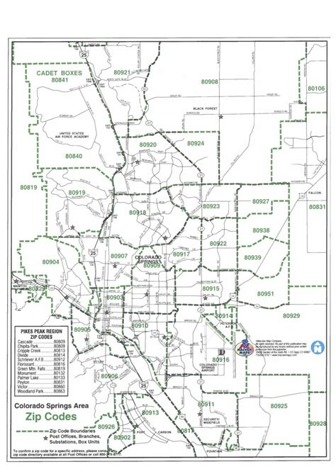 Colorado Springs Zip Code Map Best New