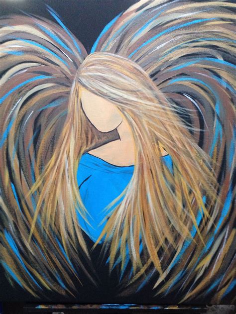 Abstract Angel In 2019 Angel Wings Painting Angel