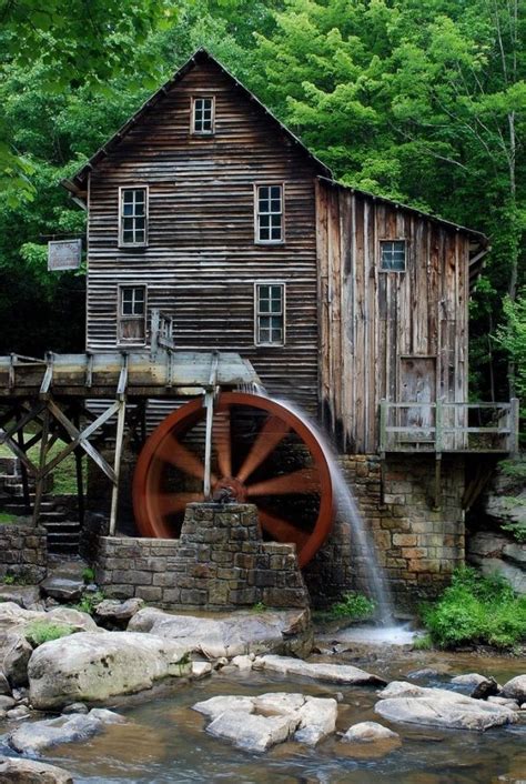 Glade Creek Grist Mill Wv Water Wheel Windmill Water Glade Creek