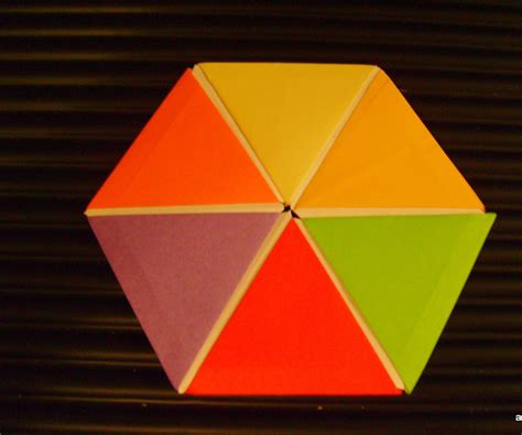 Origami Of Regular Hexagon From Equilateral Triangles 6 Steps With