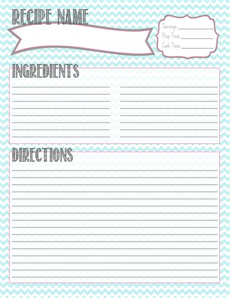 Printable Recipe Card Starting This For Bentlee Kitchen Tips