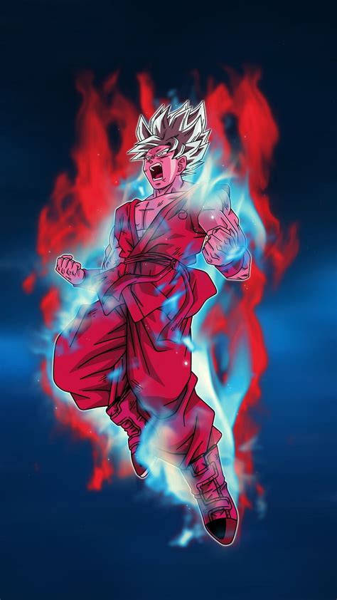 Son Goku Anime Ball Black Blue Dragon God Kaioken Super