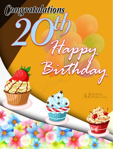 20th Birthday Wishes Birthday Images Pictures