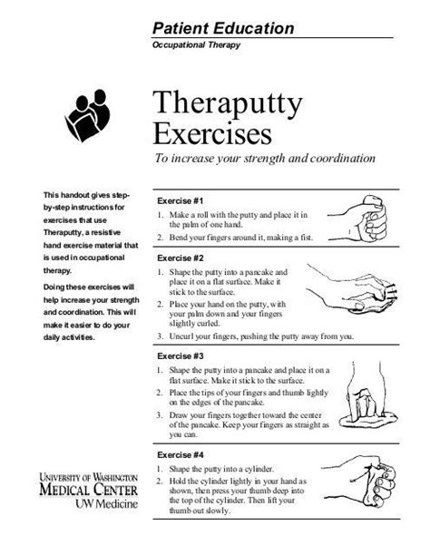 Theraputty Exercises Uwmc Health On Line University Of