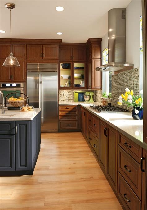 Mix And Match Cabinetry Colors These In Cornell Maple Midnight