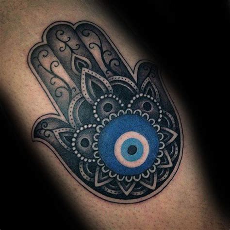 Evil Eye Hamsa Mens Inner Arm Tattoos Evil Eye Tattoo Hamsa Hand
