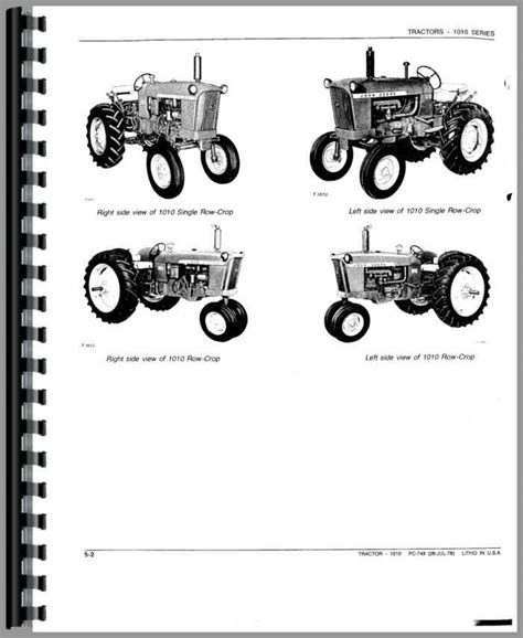 John Deere 1010 Tractor Parts Manual