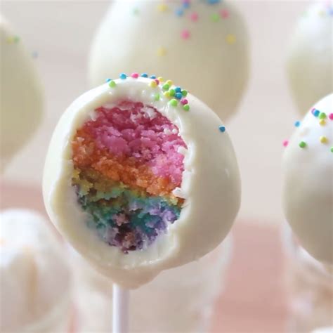 Surprise Rainbow Cake Pops Artofit