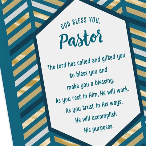The Lord Has Called You Religious Clergy Appreciation Card For Pastor