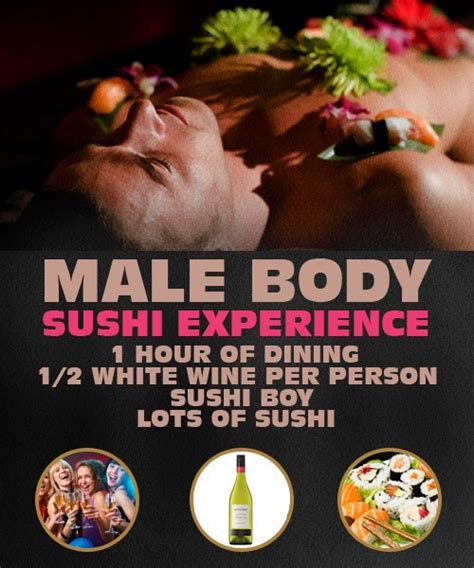 Eat Sushi From Male Body Model Hens Night Experience In Riga