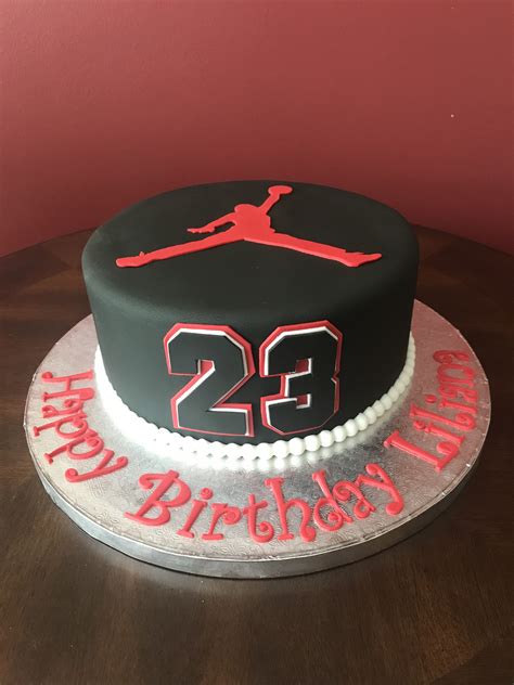 23rd Birthday Cake For Her In 2021 Jordan Cake Michael Jordan Cake
