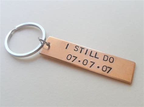 Bronze bracelets bronze cuff bronze anniversary gift bronze braceletbronze personalizedtreazure. Bronze Anniversary Keychain, 8 year anniversary gift for ...