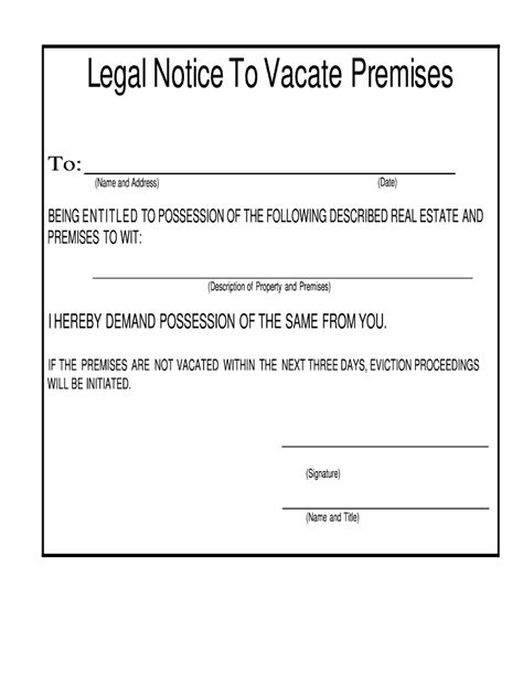 Serving the texas notice to vacate. Notice To Vacate Texas - Fill Online, Printable, Fillable ...