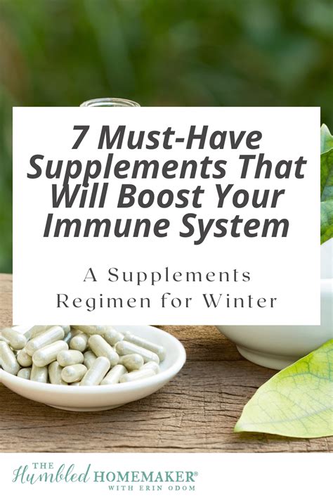 Must Have Supplements That Will Boost Your Immune System