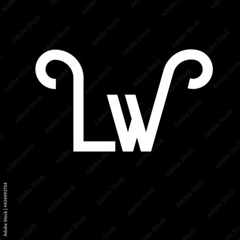 Lw Letter Logo Design Initial Letters Lw Logo Icon Abstract Letter Lw