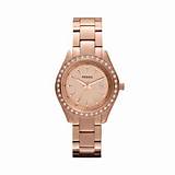 Rose Gold Fossil Watch Images