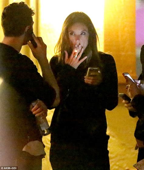 Supermodel Alessandra Ambrosio Smokes A Cigarette Outside Club Daily