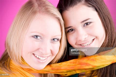 Best Friends Teenage Girls High Res Stock Photo Getty Images