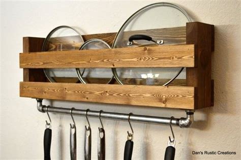 Amazon.com has been visited by 1m+ users in the past month Wood Pot Rack | Kitchen wall storage, Rustic pot racks ...