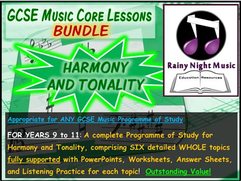 Gcse Music Harmony And Tonality Bundle Teaching Resources