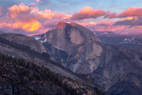 Camped At Yosemite Point And Was Blessed With This Gorgeous Sunset Over