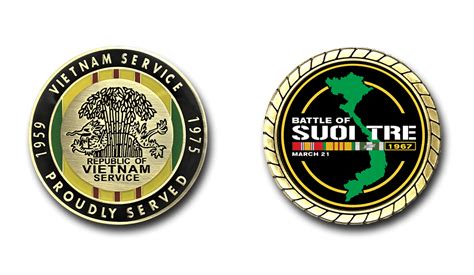 Battle Of Suoi Tre Vietnam Challenge Coin Vietnam Battles