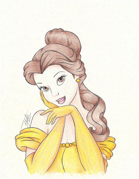 Belle Beauty And The Beast Drawing By Aletscalsone On Deviantart
