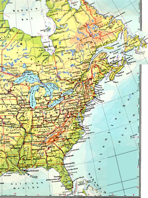 Map Usa East