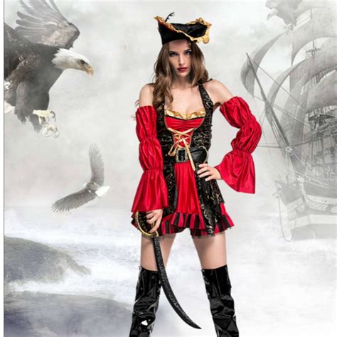 Halloween Costumes For Women Plus Size Sexy Pirate Adult Girl Female Fancy Dress Fantasia
