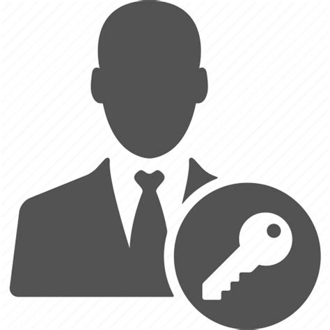 Manager User Account Avatar Businessman Key Icon Download On
