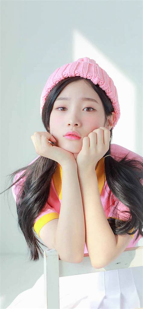 Hm45 Ioi Chaeyeon Girl Pink White Asian Wallpaper