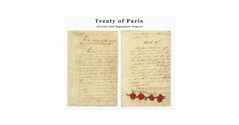 The Original Treaty Of Paris 1783 Canvas Print