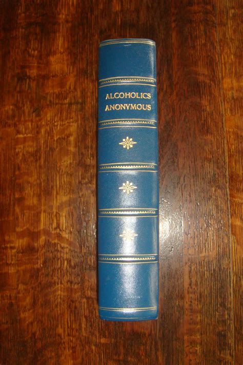 Alcoholics Anonymous Big Book In Fine Leather Binding Aa By Wilson