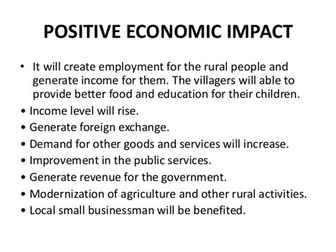 Positive Economic Impact Ppt Appa College Of Master Of