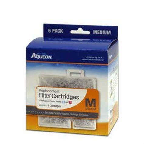 Aqueon 06085 Filter Cartridge Medium 6 Pack Filters Cartridges