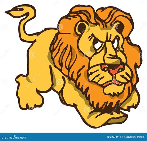 Angry Lion Stock Image Image 22070411