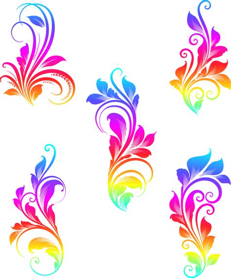 Colorful Swirls Vector Graphics Vector Download