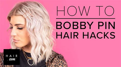 How To Bobby Pin Hair Hacks Youtube