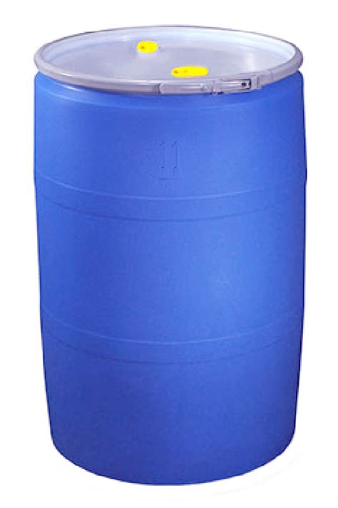 358 7 15l Open Head Plastic Drum 55 Gallon Blue Insulated