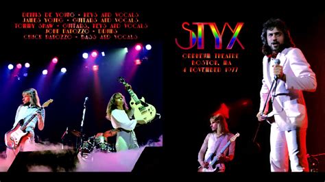 Styx The Grand Illusion Live Orpheum Theater November 11th 1977 Youtube