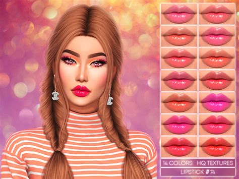 Помада Lipstick N74 для Симс 4