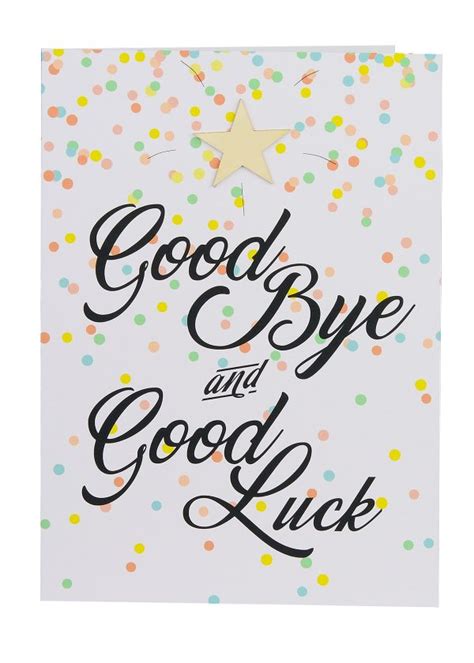 Good Bye And Good Luck Large Cards Lils Wholesale Cards Sydney