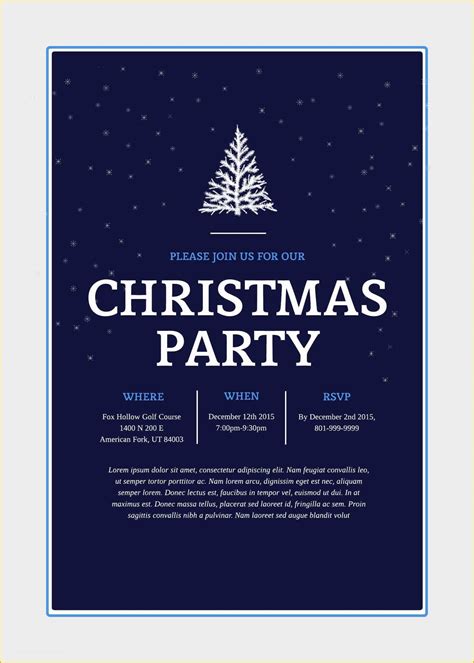 Christmas Party Invitation Email Templates Free Of Holiday Email