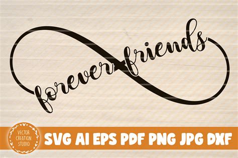 Forever Friends Infinity Symbol Gráfico Por Vectorcreationstudio
