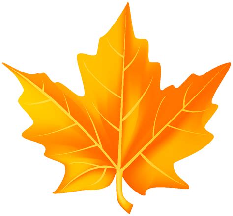 Download High Quality Fall Leaf Clipart Orange Transparent Png Images