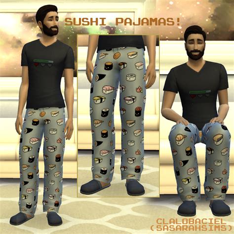Mod The Sims Sushi Pajama Pants
