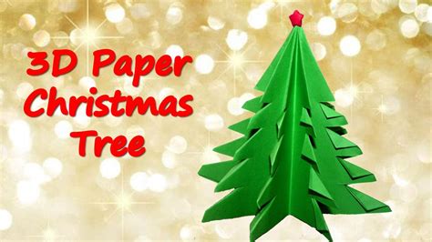 How To Make 3d Paper Christmas Tree Origami Christmas