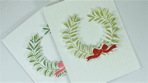 You can personalize and print or post your custom creation directly from our site. How to Make Clean & Simple Christmas Cards - YouTube