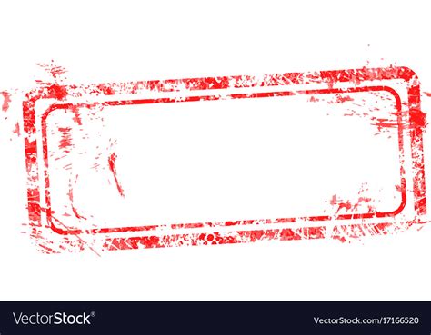 Blank Red Used Business Grunge Stamp Royalty Free Vector