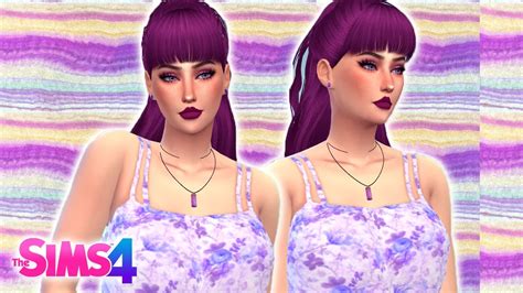 Purple Girl Garota Roxa ♦ Create A Sim The Sims 4 Youtube